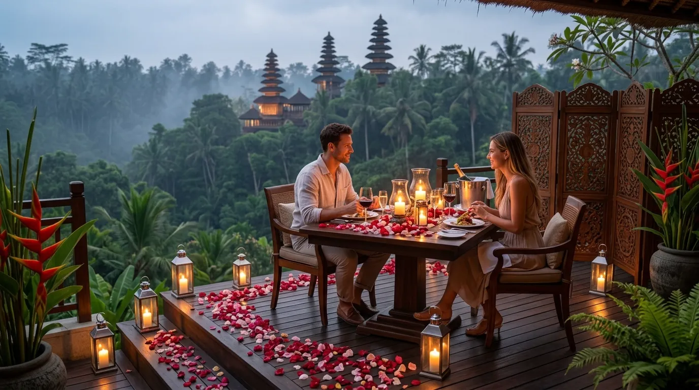Honeymoon Couple at Luxury Bali Resort with Private Infinity Pool