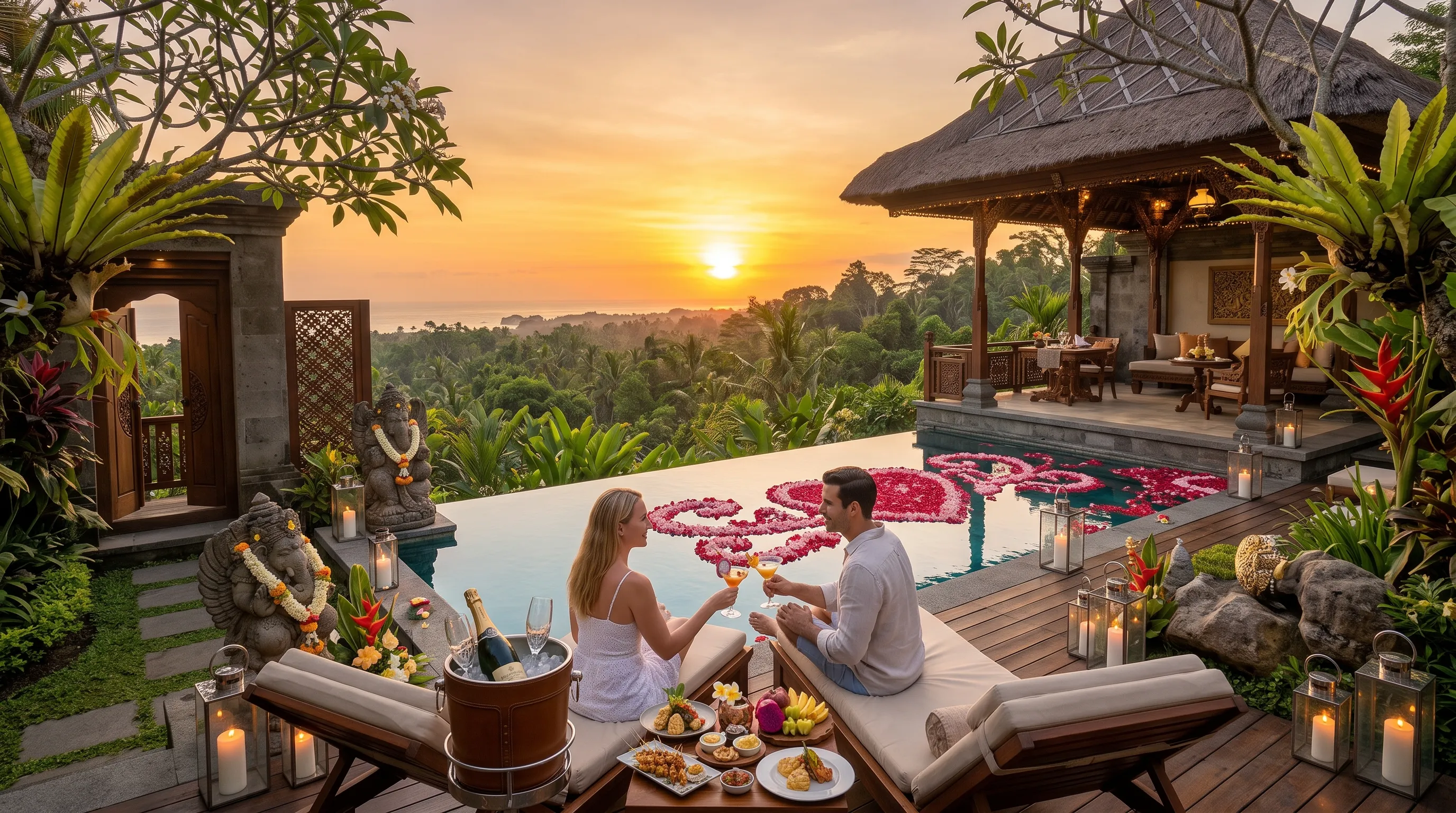 Best Honeymoon Villa in Bali with Private Infinity Pool and Jungle Views