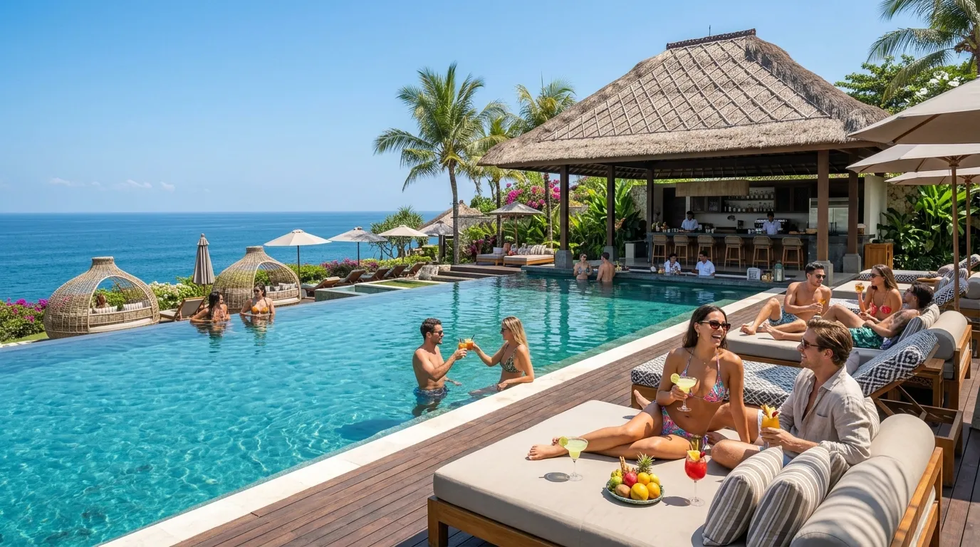 Seminyak All Inclusive Resort Beachfront with Infinity Pool